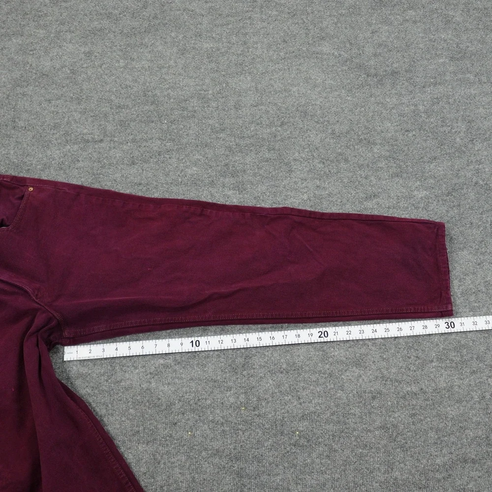 Vintage Levi's 554 Jeans Mens 34x30 Purple Straight Leg Made in USA Plum 90s